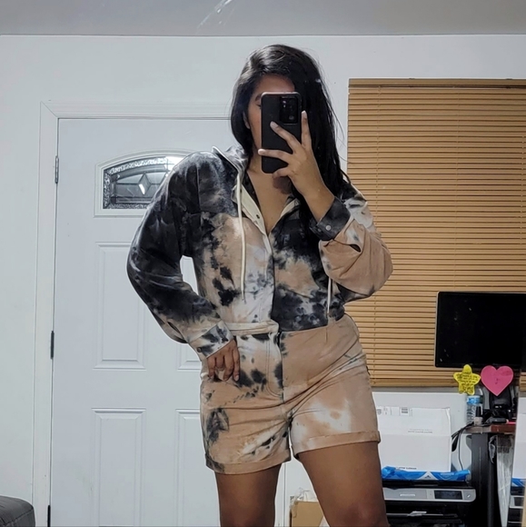 SUMMER SKIES GRAY TAN ROMPER - Picture 8 of 8